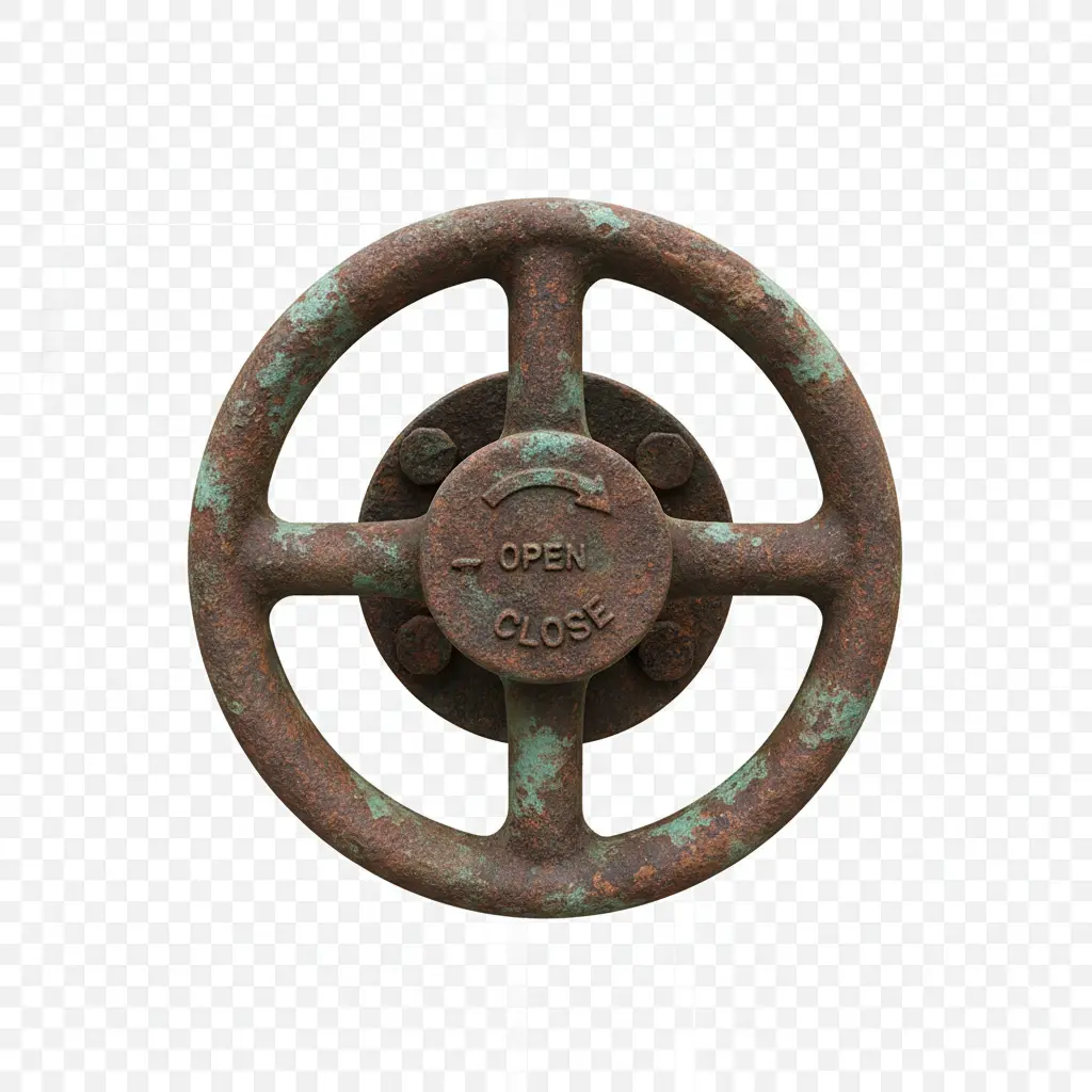 Rusty Copper Valve